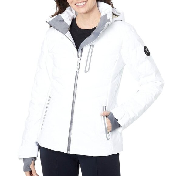 Obermeyer Womens Standard Cosima Down Jacket, White, 8 NWT MSRP $329 - Picture 1 of 12